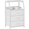 CAIYUN Comodino, tavolino, comodino con 3 cassetti, comodino, cassettiera per camera da letto, armadio, armadietto, facile da montare, stabile