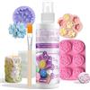 Allony Distaccante per Resina Epossidica, Distaccante per Stampi, Adatto per Stampi in Silicone, Resina AB, Candele, Saponi, con Pennello, Asciugatura Rapida, Antiaderente, Facile da Sformare, 150ml