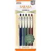 Zebra Pen Zebra JJ15-5C-VI-N - Penna a sfera con clip Sarasa, 0,5 mm, confezione da 5 colori