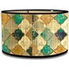 LUPATDY, paralume per lampada, paralume per lampada a sospensione, E27 vintage in bambù, paralume grande, 30 cm paralume per candela, paralume per lampada a sospensione per lampada da terra, verde