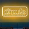 Maimeili Bar di caffè LED inciso 3D Segno di neon USB Luce regolabile Salone Bar Barbieri Pub Festa di nozze Salone Riunioni Sala giochi Uomo Grotta Arte di Natale Arredamento murale