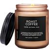 M&SENSE Candele Profumate Soia Caffè Tostato 200g, Profumo Intenso di Caffè e Spezie 50 Ore, Candela per Soggiorno e Relax, Regalo Aromatico e Rilassante, Cera Naturale e Vegan