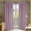 Deconovo Tende Camera da Letto Oscuranti per interni 2 Pezzi 140x290 CM, Tende Termiche Isolanti Moderne per Soggiorno, con Passanti, Rosa Chiaro