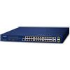 PLANET FGSW-2624HPS switch di rete Gestito L2/L4 Gigabit Ethernet (10/100/1000) Supporto Power over (PoE) 1U Blu [FGSW-2624HPS]