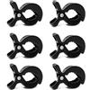 XIASHENG 6 Pezzi Set di Mollette Passeggino,Accessori Passeggino Ganci Passeggino Universali Clip Coprisedili per Auto,Morsetto per Coperta Zanzariera Passeggino e Coperta Passeggino-Nero