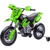 GLOBO Moto Cross Elettrica per Bambini 12V Verde