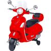 GLOBO Moto Elettrica per Bambini Vespa Gts Super Sport 12V Rossa