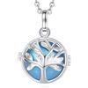 AEONSLOVE Collana Chiama Angeli Gravidanza Richiamo degli Angeli Gravidanza Ciondolo Mamma Incinta Bola Messicana Albero della Vita per Futura Mamma Regalo Maternita (blu evasore)