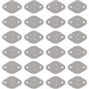 eMagTech 100 cuscinetti isolanti termici in silicone per transistor TO-3, 43 x 30 x 0,3 mm, compatibili con 2N3055 MJ2955