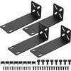 LiYiJiKeJi Kit di Montaggio su Rack Regolabile da 14-30 mm, Attacchi Rack da 19 Pollici, Montaggio Switch Compatibili con Netgear TRENDnet Cisco D-Link HP, per Dispositivi da 7,9 di Larghezza a 19 (143 mm)