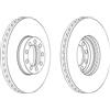 FERODO 2 DISCHI FRENO FERODO FCR329A FCR329A