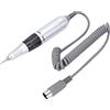 YUYTE Manico per Penna per Trapano Elettrico per Unghie, Manico di Ricambio per Trapano per Manicure Manicure Manicure e Pedicure Polish Machine 35000RPM Strumento per Nail Art Parte per Salone di(Nero)