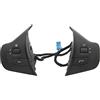 AOWINHIT Volante con Pulsante di Controllo 98084115ZD Nero Sostituzione per 208 Multifunzione Ideale per gli Appassionati di Auto