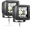 AUXTINGS 2 x 7.5 cm 12W Spot Barra luminosa a LED Luci di lavoro Baccelli a LED Luci cubiche Luci antinebbia con staffa di montaggio per veicoli fuoristrada Camion Auto ATV SUV