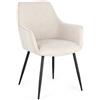 Andrea Bizzotto Sedia da interni Cora Nero-Beige