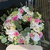 Fiori Di Lena Ghirlanda Con Peonie, Ortensie e Ovetti Rosa D60