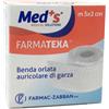 Med's Farmatexa - Benda Orlata Auricolare di Garza Non Sterile 5m x 2cm, 1 pezzo