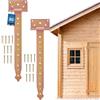 KOTARBAU® Cerniera per Cancello T 350 mm (13.78 in) 2pz serratura cancelletto chiusura porta portile persiane perno cardine