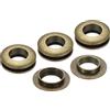 PATIKIL 4pz Occhielli Solidi in Ottone 15,5mm 5/8 Grommets Bronzo | Autoportanti con Fondo Curvo e Rondella, per Scarpe Abbigliamento Borse Artigianato in Pelle