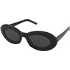 Saint Laurent SL 594 008 | Occhiali da Sole Graduati o Non Graduati | Prova Online | Plastica | Ovali / Ellittici | Nero | Adrialenti