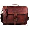 Fatto a mano Borsa a tracolla in pelle di capra messenger valigetta da ufficio per uomo