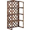Easycomfort Scaffalatura per Piante Fioriera a 3 Ripiani in Legno di Abete 80 x 40 x 148cm