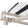 Easycomfort Tenda da Sole a Bracci 2.5x2m Avvolgibile Manuale in Alluminio e Poliestere Blu e Bianco
