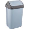 keeeper Cestino con Coperchio Basculante, 25 l, 33,5 x 25,5 x 53,5 cm, Swantje, Blu (Nordic Blue)