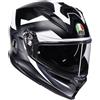 Agv casco integrale K7 E2206 Glimpse - Nero Bianco opaco