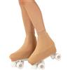 CALZITALY Copripattini per Bambina e Donna, Protezione Pattini Bambina, Proteggi Skate Unisex 130 Denari, Taglia dalla 28 alla 42, Made in Italy (1 Paio Naturale, 38-42 (240-270 mm))