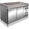 Ristoattrezzature Modello: 102680120022241,Banco pizza 2 porte 151x80x100h cm per pizzeria ristorante - KI