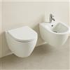 CERAMICA AZZURRA Sanitari Coppia Lilac Sospesi 56x36 cm con Copriwater Slim Soft-Close - Cod. Articolo: LIVCSP000000BI+LIBIS00560M0BI+LIL1800F