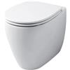 BAGNOEXPERT WC Atlas Filomuro Senza Brida 52,5x36 cm Bianco Lucido - Cod. Articolo: 00703R