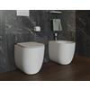 CERAMICA GSG Sanitari HIT! Filomuro 51,5x36 cm Senza Brida con Copriwater Slim Soft-Close - Cod. Articolo: HIWC01000+HIBI01000+HICOPRSLTICR000