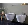 BAGNOEXPERT Sanitari Next Sospesi Senza Brida 36x50,5 cm Copriwater Slim Soft-Close Bianco Lucido - Cod. Articolo: 00503SR+NE002/SOSP+NE005F
