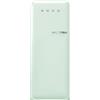 Smeg linea Anni '50 Smeg Frigorifero monoporta con cerniere a sinistra a libera installazione FAB28LPG6 finitura verde pastello da 60 cm - IN PROMOZIONE FINO AL 30/06
