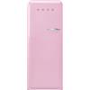 Smeg linea Anni '50 Smeg Frigorifero monoporta con cerniere a sinistra a libera installazione FAB28LPK6 finitura rosa da 60 cm - IN PROMOZIONE FINO AL 30/06