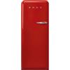 Smeg linea Anni '50 Smeg Frigorifero monoporta con cerniere a sinistra a libera installazione FAB28LRD6 finitura rosso da 60 cm