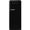 Smeg linea Anni '50 Smeg Frigorifero monoporta con cerniere a destra a libera installazione FAB28RBL6 finitura nero da 60 cm - IN PROMOZIONE FINO AL 30/06
