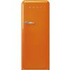 Smeg linea Anni '50 Smeg Frigorifero monoporta con cerniere a destra a libera installazione FAB28ROR6 finitura arancione da 60 cm - IN PROMOZIONE FINO AL 30/06