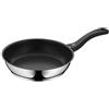 WMF 733646299 Devil Padella, Ø 24 cm, rivestita in acciaio inossidabile Cromargan, manico in plastica, adatto all'induzione