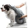 Tuff Pupper Asciugamano ad Asciugatura Rapida per Cani Fondello in Microfibra Ultra Assorbente | Dimensioni Extra Large 85x35 cm per Tutte Le Razze | Comode Tasche per Le Mani