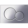 Geberit Placca cromata lucida con doppio pulsante Sigma01 Geberit