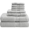 Madison Park Set di Asciugamani da Bagno in 100% Cotone da 800 g/m², Silver, See Below