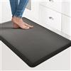 Art3d Tappetino Antifatica - Tappetino da Cucina Imbottito - Antiscivolo e Comodo - Per Postazione in Piedi, Ufficio o Garage - 71 x 44 x 1,2 cm - Nero Elegante