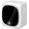 HOMCOM Mini Asciugatrice Portatile 4 kg, 5 Programmi, 800W, Carica Frontale, Tamburo in Acciaio Inox, per Casa, Bianco | Aosom Italy