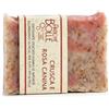 Antiche Bolle Sapone Solido Naturale Rosa Canina e Crusca - Esfoliante Viso e Corpo Delicato per Pelle Luminosa - Azione Rigenerante e Idratante con Olio d'Oliva - Artigianale Senza Olio di Palma, Bio e Vegano 100g