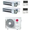 Lg - Climatizzatore canalizzato con inverter LG dual split 18000+18000 btu A++ MU4R25 R32