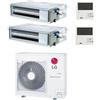 Lg - Climatizzatore canalizzato con inverter LG dual split 18000+18000 btu A++ MU4R27 R32
