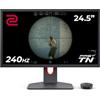BenQ ZOWIE XL2540K eSports Monitor Gaming 24 pollici, 240 Hz, TN rapido, 1080p, HDMI 2.0 X3, DisplayPort, XL Setting to Share, PROGamer Base